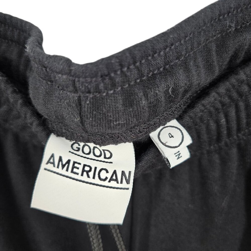 NWT Good American Mesh Sweatpants Core‎ Pant Black Size XL - Picture 7 of 10